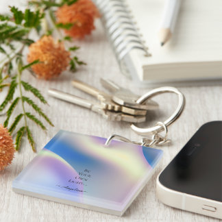 Holographic Aesthetic Key Ring