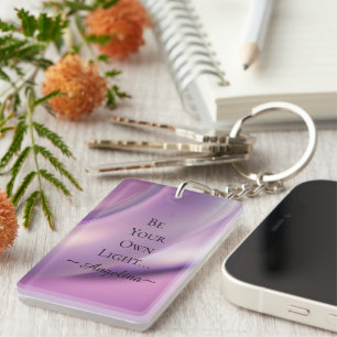 Holographic Aesthetic Key Ring