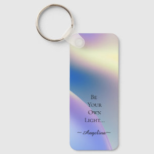 Holographic Aesthetic Key Ring