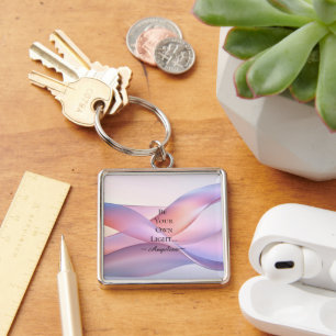 Holographic Aesthetic Key Ring