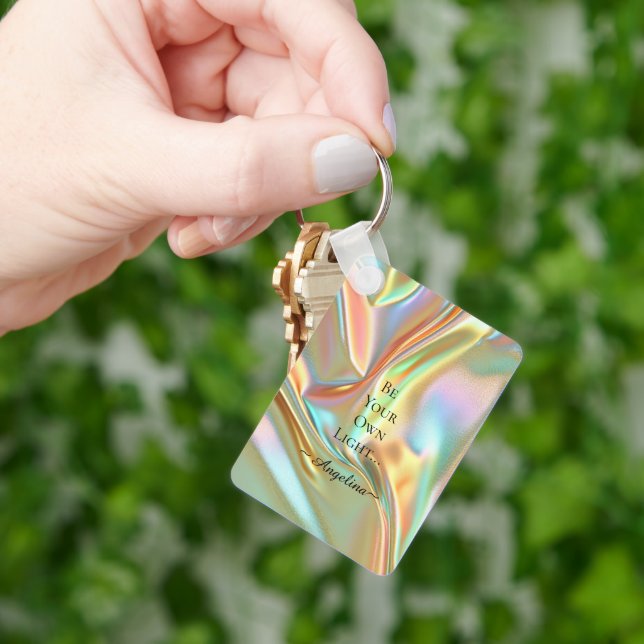 Holographic Aesthetic Key Ring (Hand)
