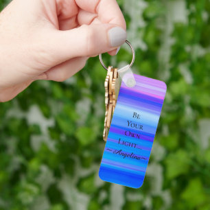 Holographic Aesthetic Key Ring