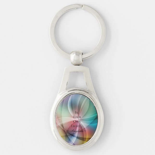 Holographic Aesthetic Key Ring (Front)