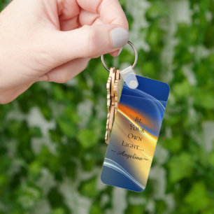 Holographic Aesthetic Key Ring