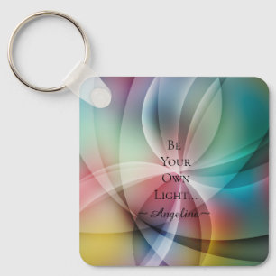 Holographic Aesthetic Key Ring