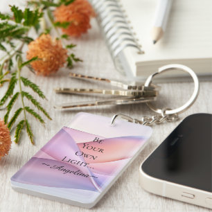 Holographic Aesthetic Key Ring