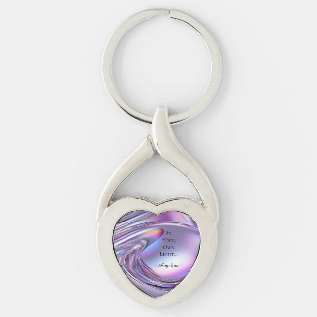 Holographic Aesthetic Key Ring (Front)