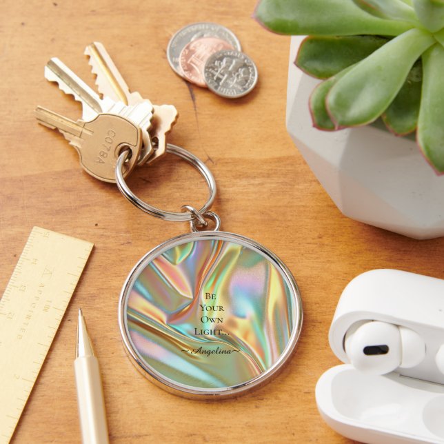 Holographic Aesthetic Key Ring (Desk)