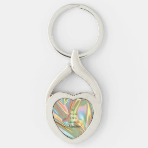 Holographic Aesthetic Key Ring