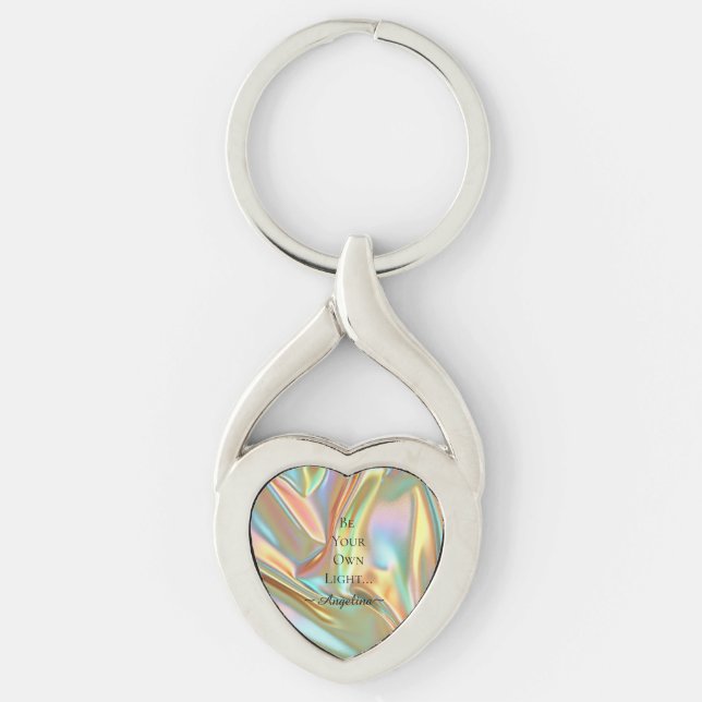 Holographic Aesthetic Key Ring (Front)
