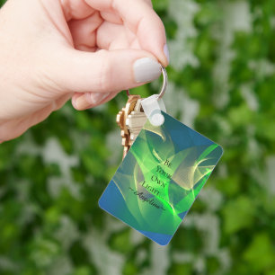 Holographic Aesthetic Key Ring