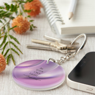 Holographic Aesthetic Key Ring
