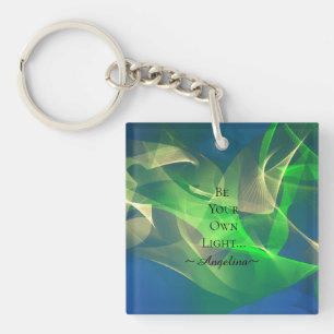 Holographic Aesthetic Key Ring