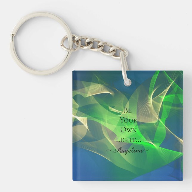 Holographic Aesthetic Key Ring (Front)