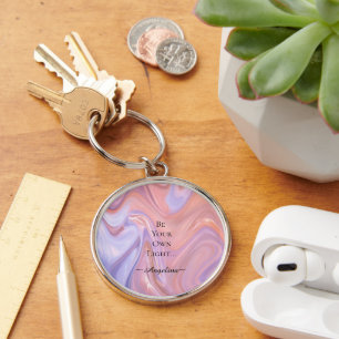 Holographic Aesthetic Key Ring