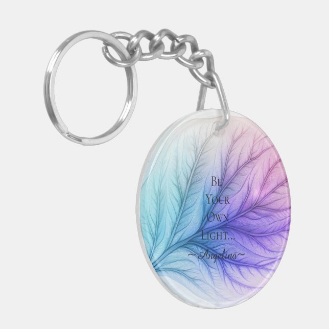 Holographic Aesthetic Key Ring (Front Left)