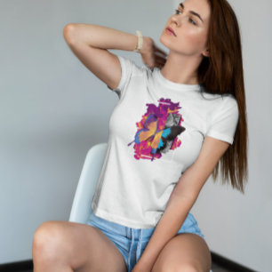 Holographic Butterfly Flying T-Shirt