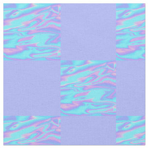 Holographic Chequerboard Fabric