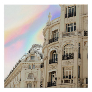 Holographic City Scape Poster