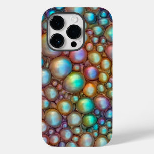 Holographic colours bubble wrap macro texture Case-Mate iPhone 14 pro case