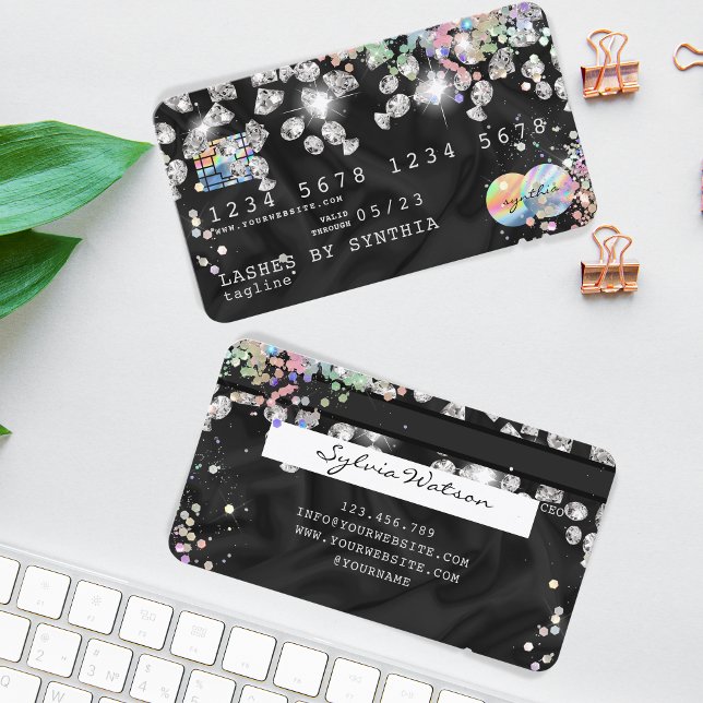 Holographic Credit Card Styled Dripping Diamonds (Creator Uploaded)