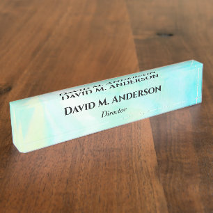 Holographic Custom Desk Nameplate
