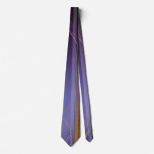 Holographic Dark Intel Purple Sci-Fi Panel Tie