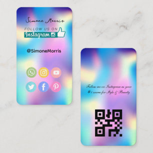 Holographic Design Business Card