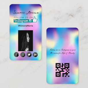 Holographic Design Business Card