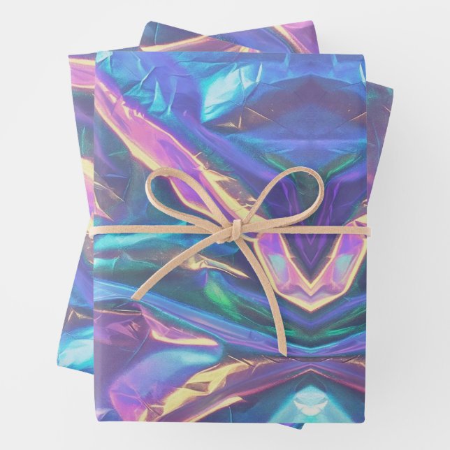 Holographic Dream Wrapping Paper Sheet (In situ)