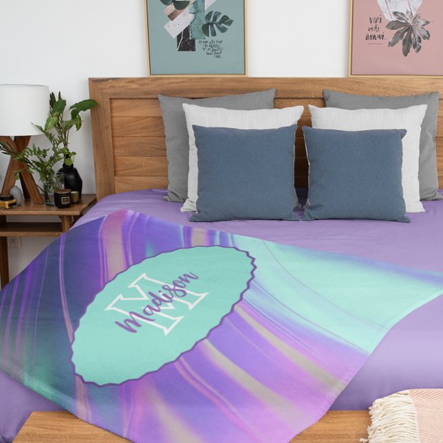 Holographic Dreams Customisable Fleece Blanket (Creator Uploaded)