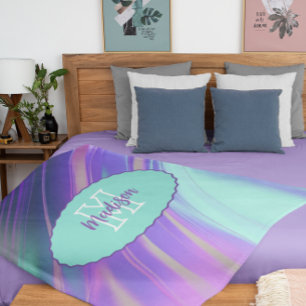Holographic Dreams Customisable Fleece Blanket