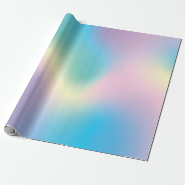 Holographic Elegance: Mesmerising Wrapping Paper (Unrolled)