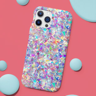 Holographic Faux Glitter Glass look iPhone 16 Case