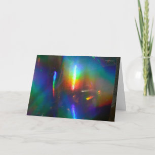 Holographic Flame Card