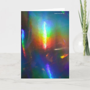 Holographic Flame Card