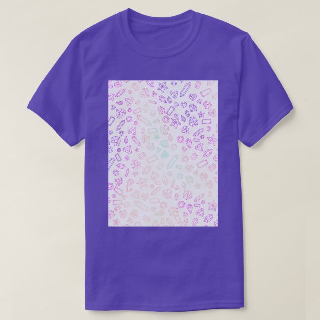 Holographic Gem Pattern 1 T-Shirt (Design Front)