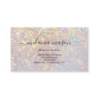 Holographic Glam Glitter Makeup Artist Black Chic