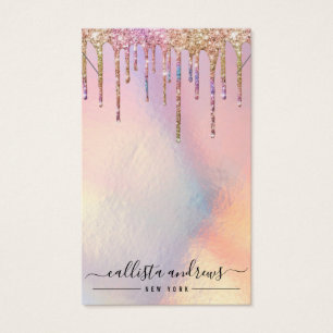 Holographic Glitter Drips Anklet Display Card