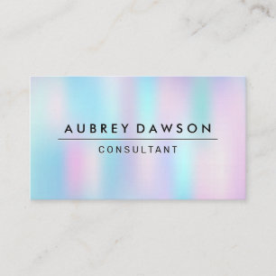 Holographic Gradient Business Card