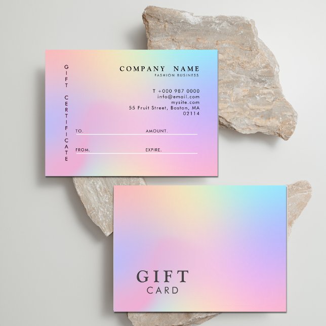 Holographic Gradient Clothing Store Modern Pink (Holographic Gradient Clothing Store Modern Pink)