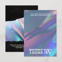 Holographic Groovy Retro Grunge Photo or Logo