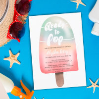 Holographic ice cream gradient Pop baby shower
