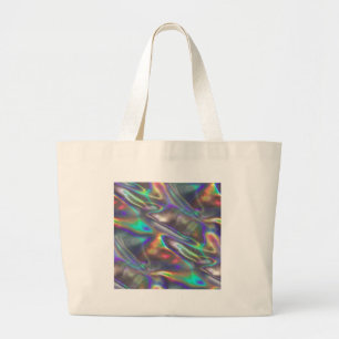 holographic large tote bag