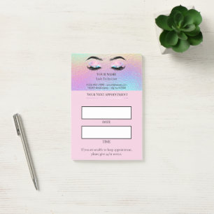 Holographic Lash appointment Post-it Notes