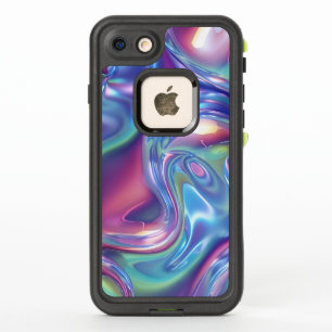 Holographic Liquid Metal Gradient Aura Aesthetic