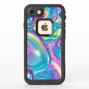 Holographic Liquid Metal Gradient Aura Aesthetic