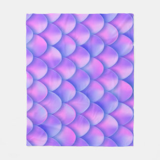 Holographic mermaid tail, vibrant foil texture. fleece blanket