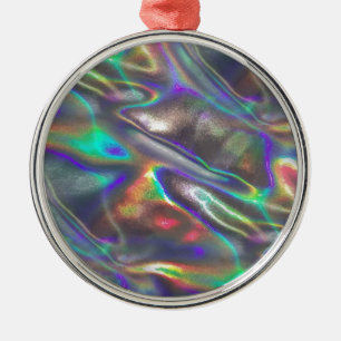 holographic metal tree decoration