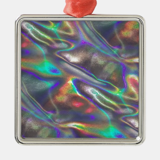 holographic metal tree decoration (Front)